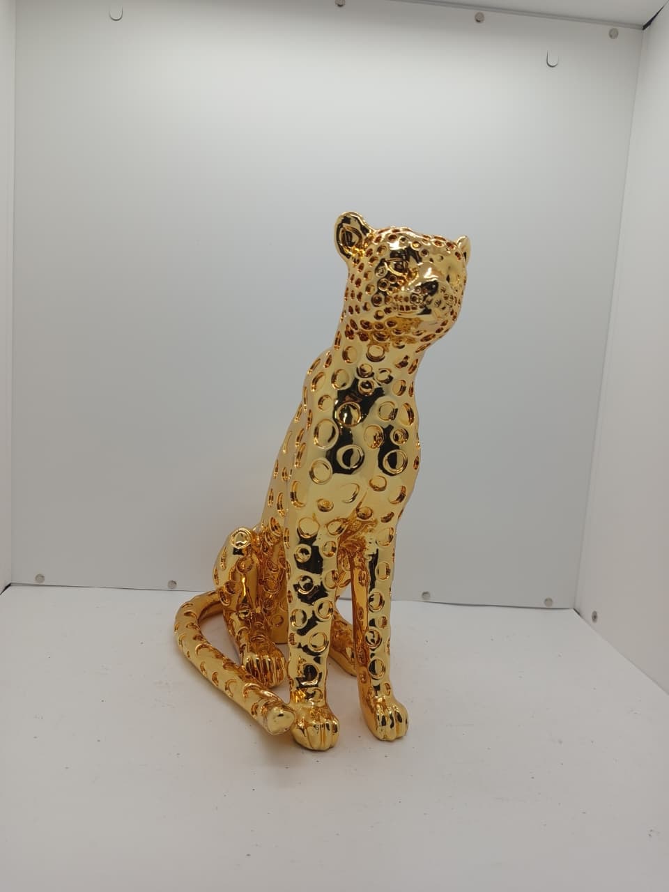 Pantera oturan - Heykəl - H5057