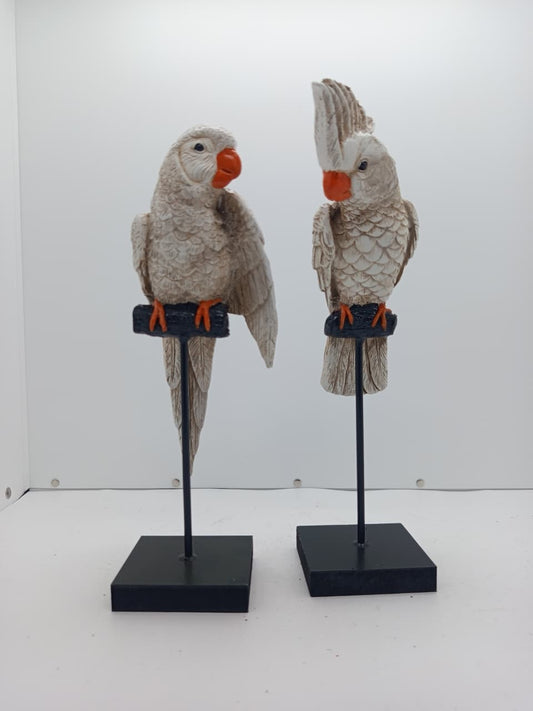 Mini tutuquşu 2-li  - Heykəl  - H5042