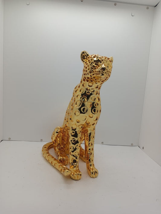 Pantera oturan  - Heykəl  - H5057