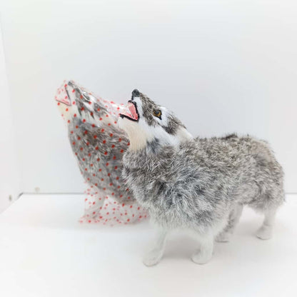 Pen-lux - Furry wolf toy - B7069-2