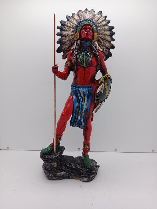 Qırmızı dərili ayağlı  - Heykəl  - H5055