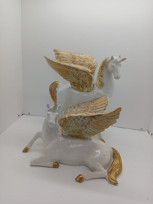 Mələk at 2-li  - Heykəl  - H5046